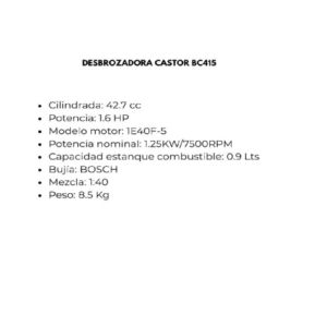 DESBROZADORA CASTOR BC415